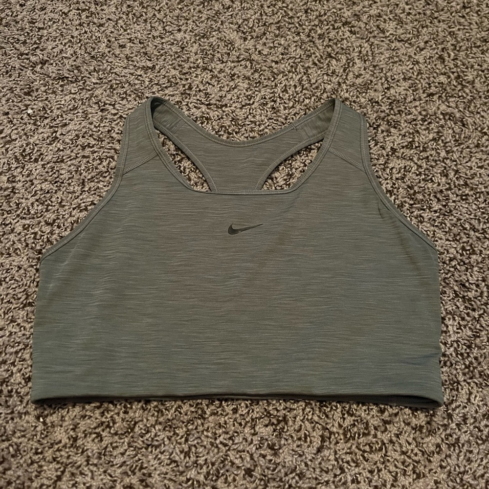 Nike Gray Heather Racerback Sports Bra